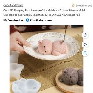 Sleepy bear mold